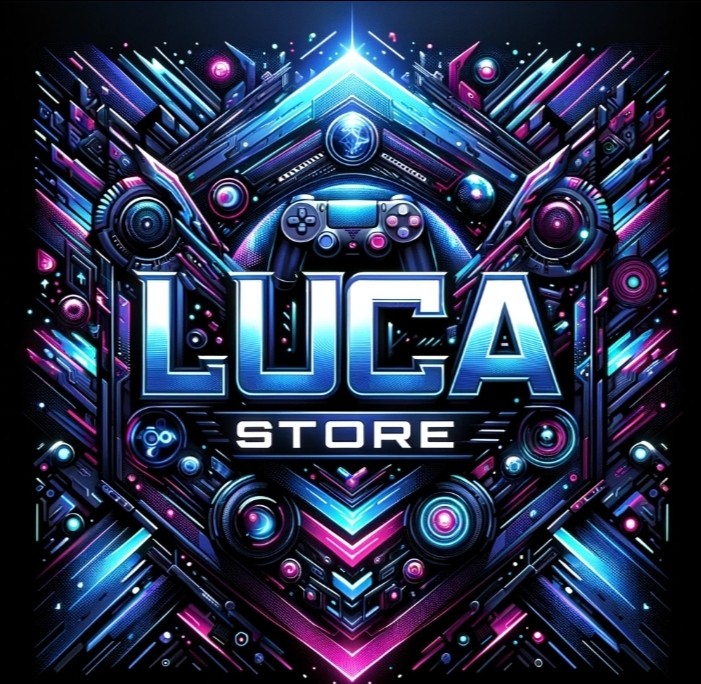 تصميم لمتجر الكتروني لبيع بطاقات الالعاب الالكترونية عبر فيسبوك واسم المتجر  Luca store