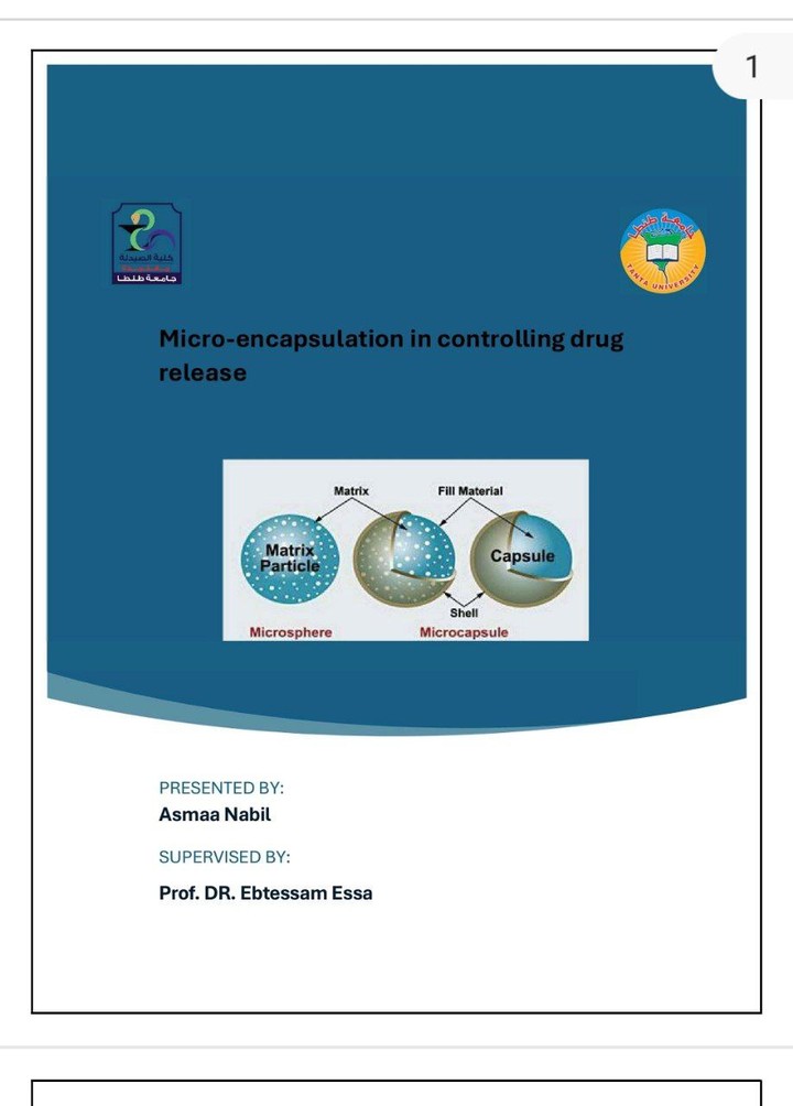 microencapsulation in controlling drg release