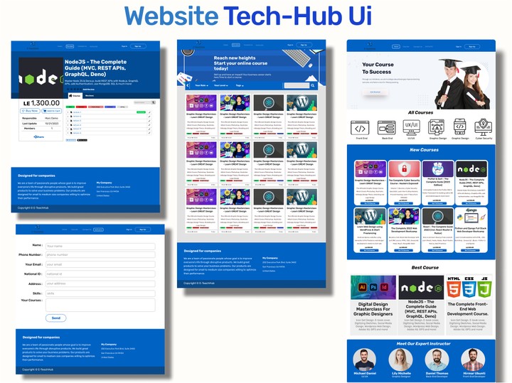 موقع تعليمي (Tech-Hub)