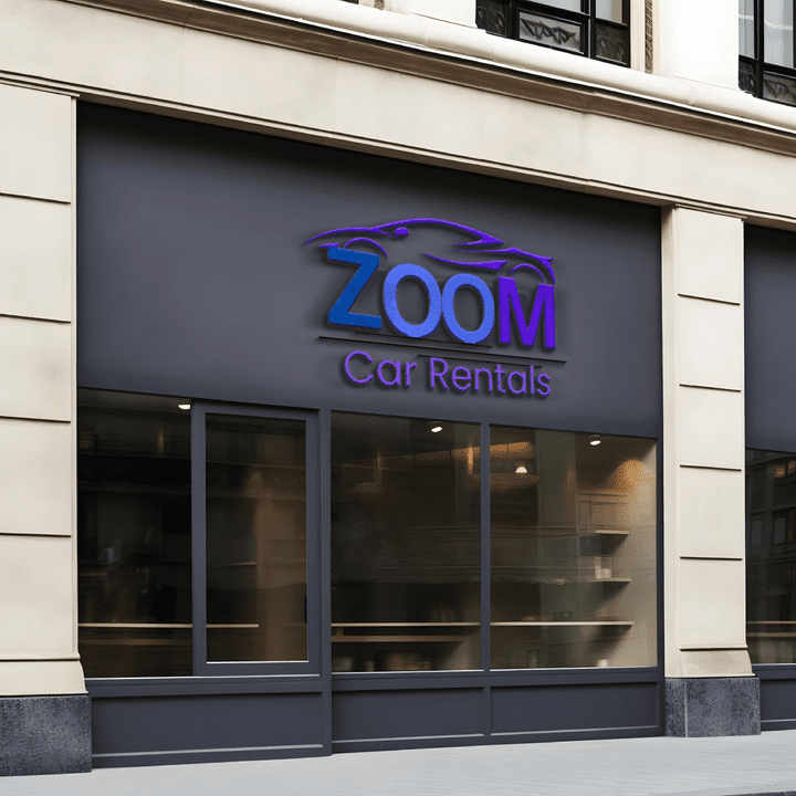 تصميم شعار مبتكر لـ 'Zoom Car Rentals