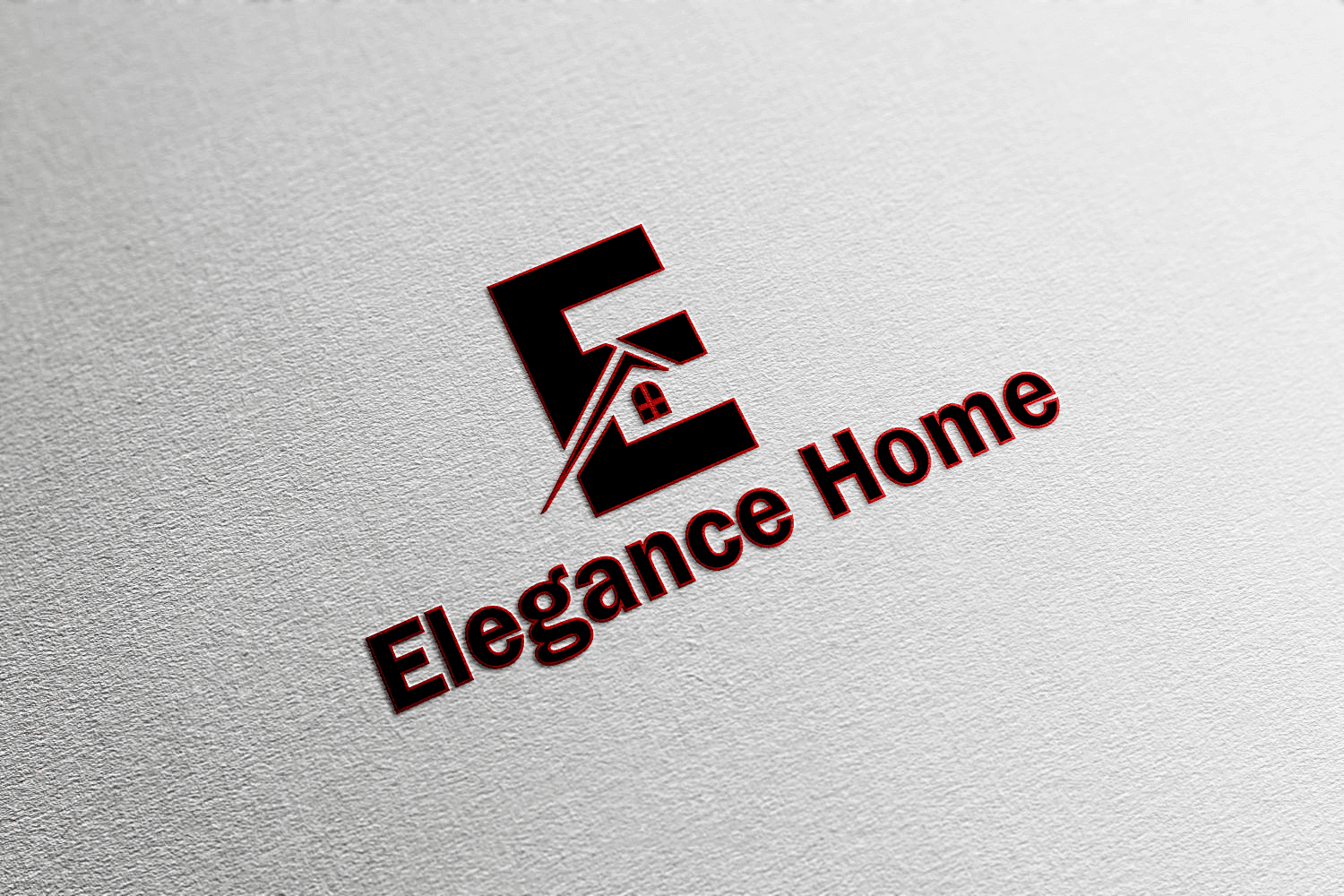 تصميم شعار "Elegance Home" للأعمال العقارية