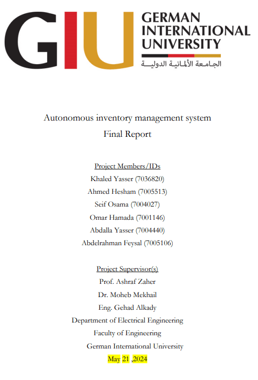 Autonomous inventory management system