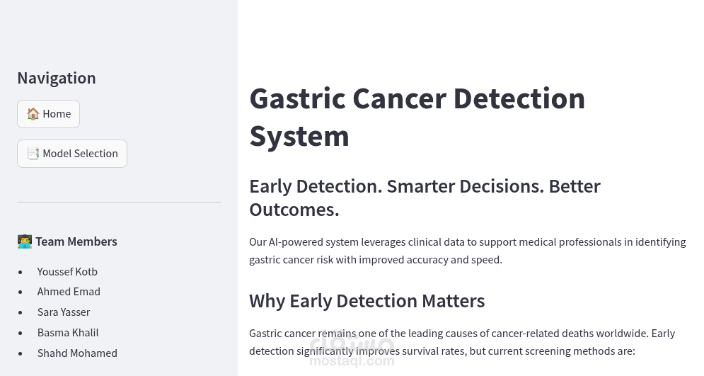 Gastric Cancer prediction Model with data science