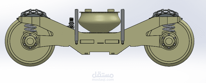 Design products for a railway bogie system on solidworks