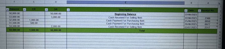 Preparing Cash Flow Excel Sheet