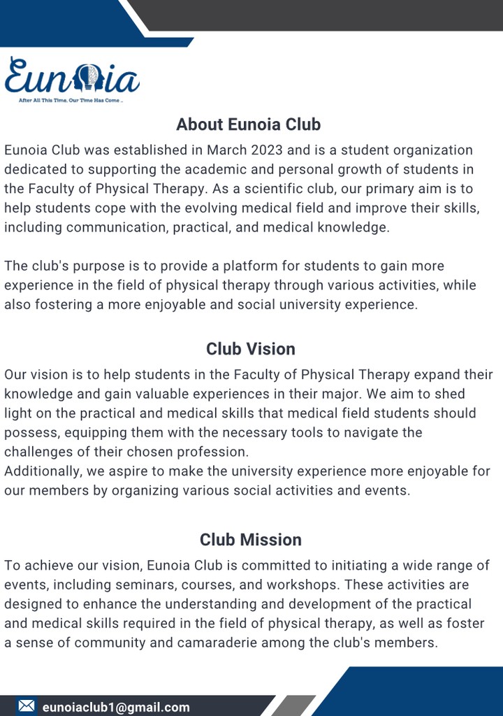 Eunoia Club Constitution and Bylaws