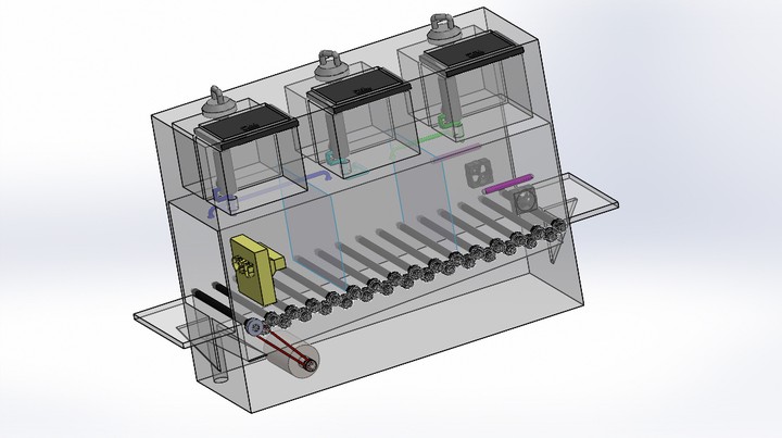 تصميم نموذج أولي لمعقمة للأدوات الطبية باستخدام برنامج التصميم SolidWorks.