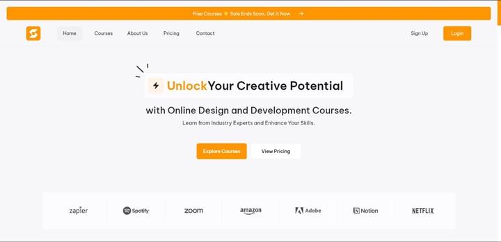 Online Courses Website