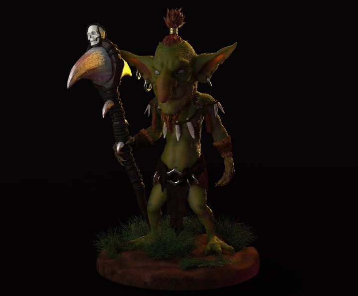 3d Goblin Chief Model