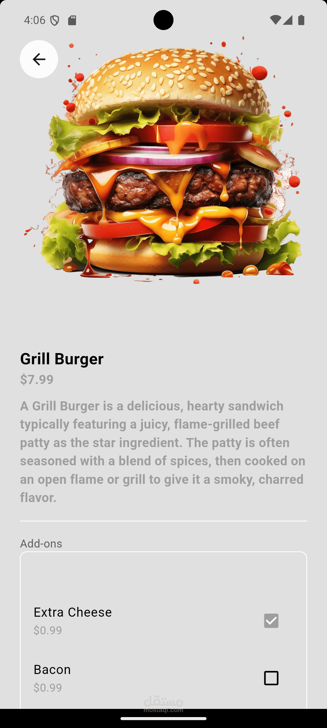 food delivery app