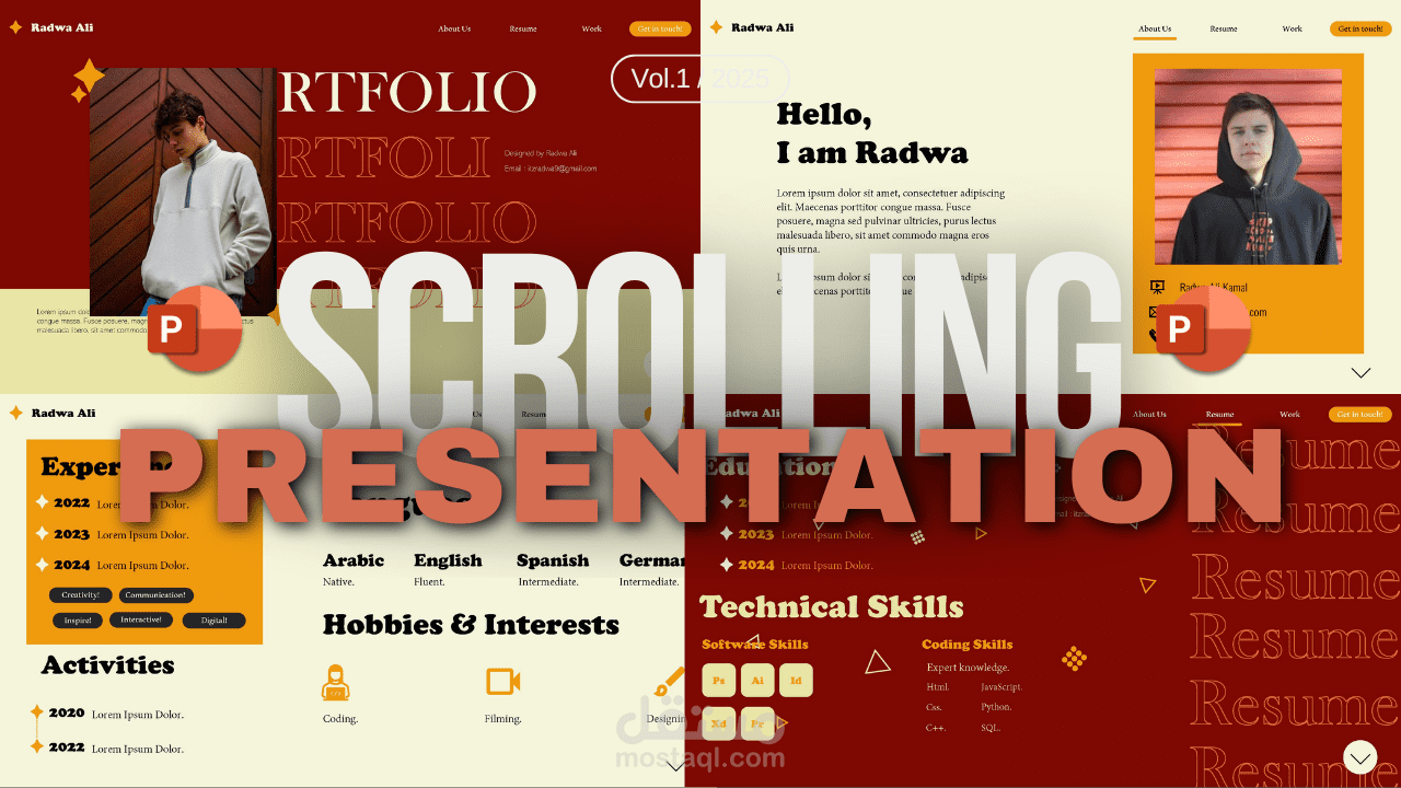 Interactive Scrolling PowerPoint Presentation with Morph Transition | Modern  Design .