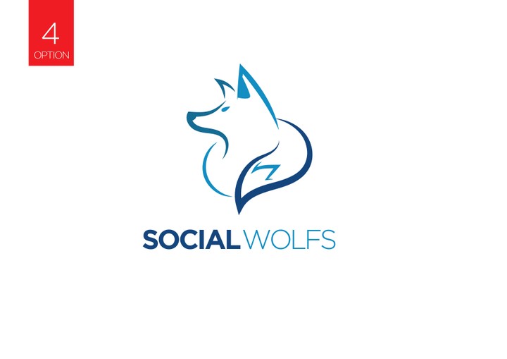 5 نماذج شعار SOCIAL WOLFS +الهوية