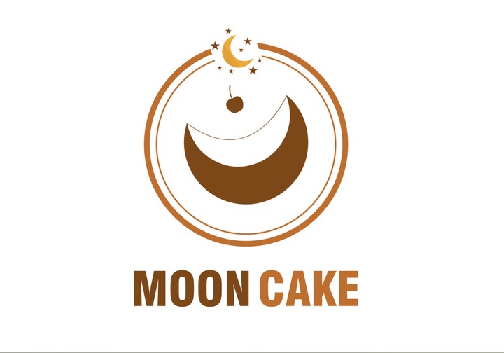 شعار لصفحة لبيع الكيك بأسم MOON CAKE