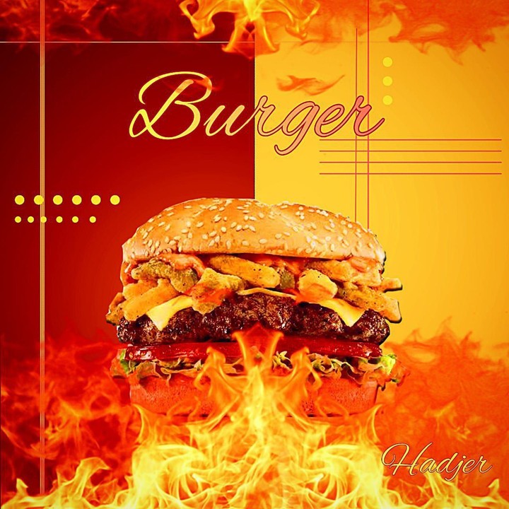 Burger Restaurant Advertising Cover