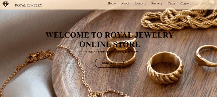 Jewelry online store