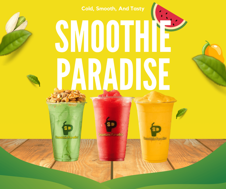 Smoothie Paradise social media post