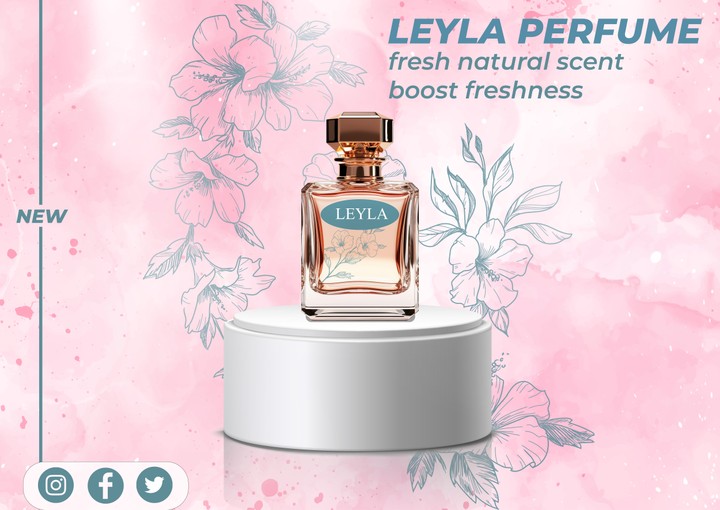 leyla perfume/social media post