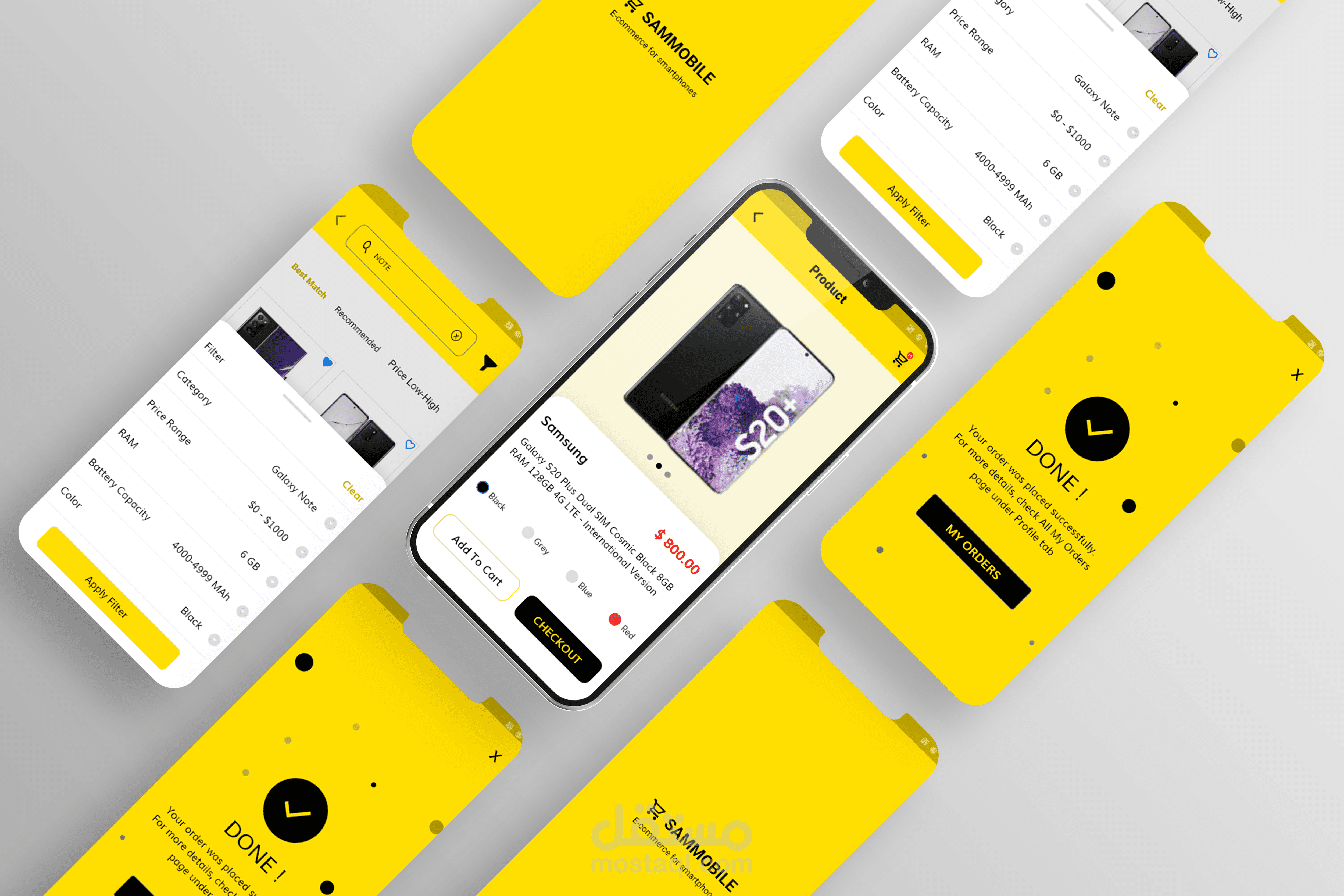 تصميم واجهات تطبيق UI/UX