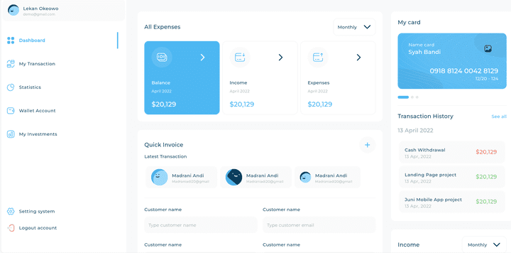 Responsive Dashboard