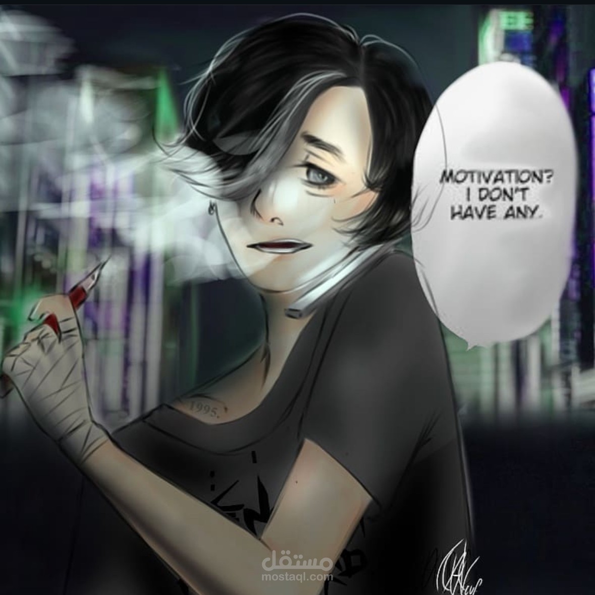 Made a small manga-like piece