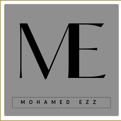 تم تصميم شعار شخصي يحمل اسم "Mohamed Ezz" ليعكس الهويه المهنية والشخصية.