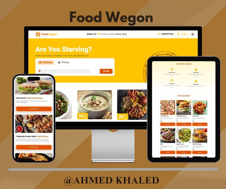 Food Wegon - منصة طلب الطعام عبر الإنترنت