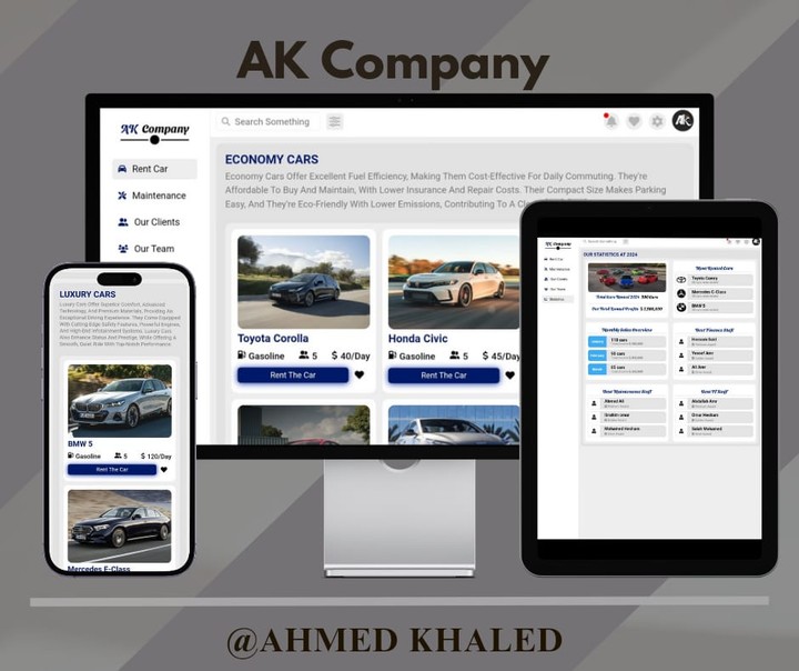 Simple Dashboard For Car Company