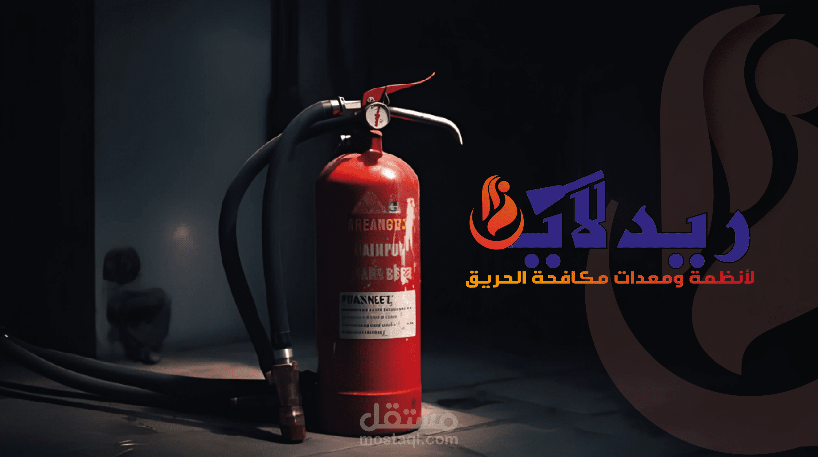 شعار ( ريد لاين ل أنطمة ومعدات مكافحة الحريق )
