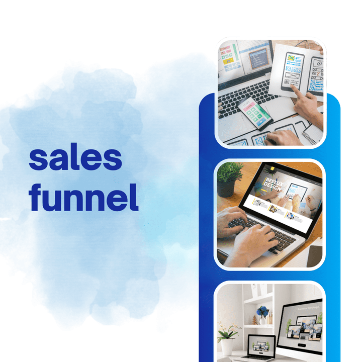 Sales funnel لكورس بالخليج العربى من اجل الترويج له