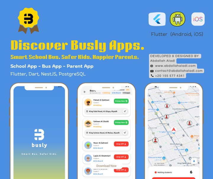 Busly - Enterprise School Bus Tracking & Management System
