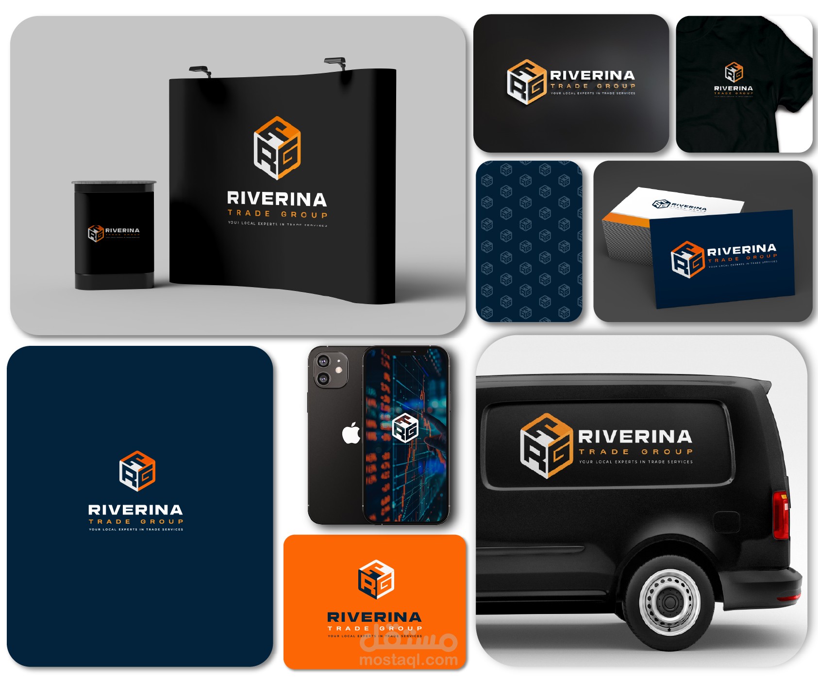 Riverina TradeGroup" (RTG) Logo design