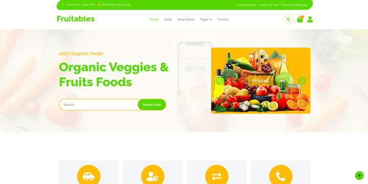 Fruitables Store - متجر إلكتروني للمنتجات العضوية