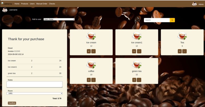 coffee shop online