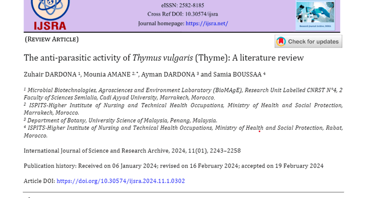 Garlic (Allium sativum): An In-Depth Review Focusing on Its Potent Antiparasitic Activity