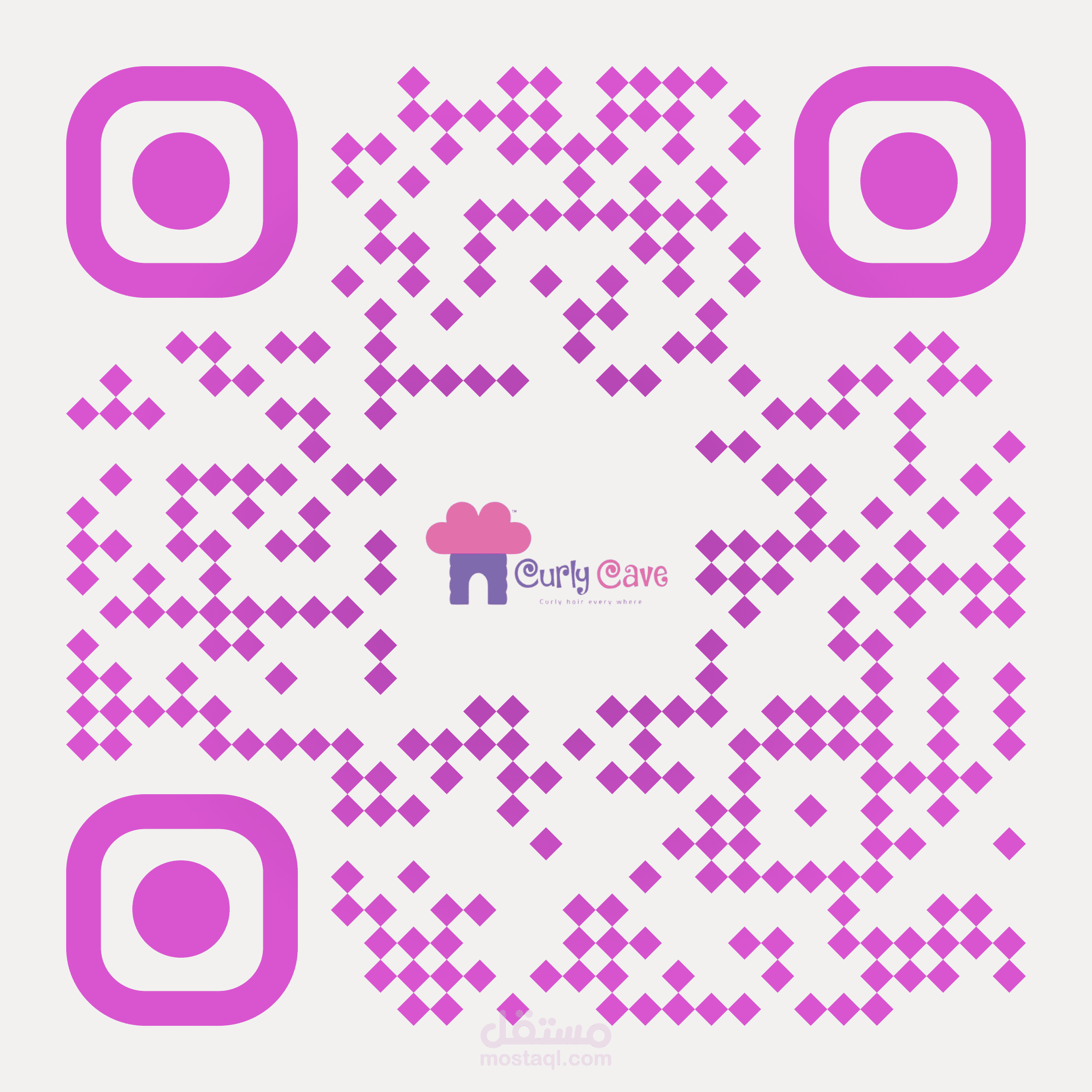 تصميم QR كود احترافي بألوان مخصصة مع دمج شعارك