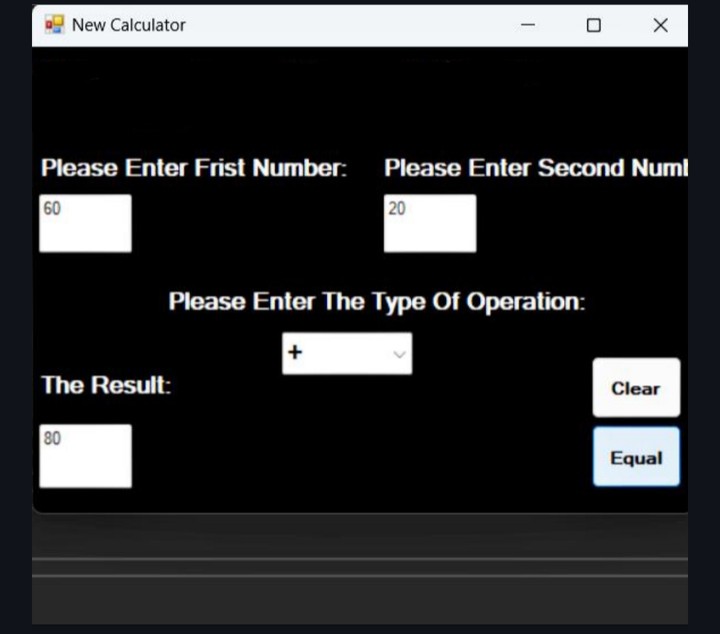 A simple calculator