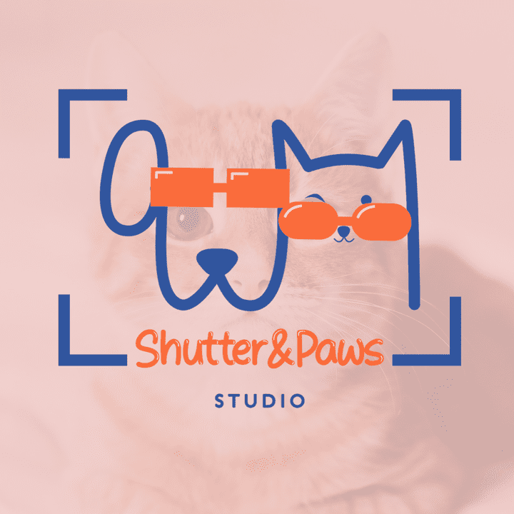 Shutter and paws logo