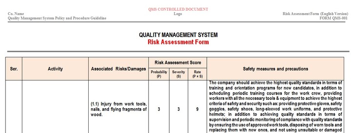 Risk Assessment