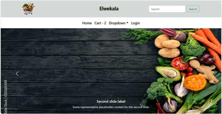 Online Shop for Vegetable