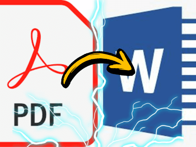 تحويل الصور الممسوحة/ملفات PDF إلى مستندات Word