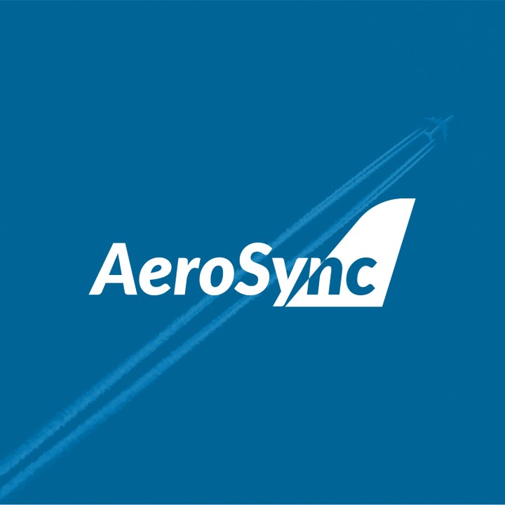 تصميم شركة صيانة طائرات بإسم AeroSync