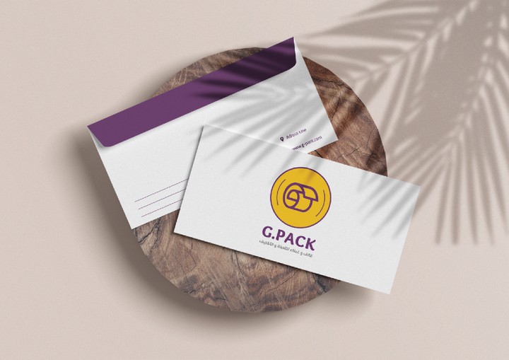 هوية بصرية متكاملة لشركة G-Pack للتغليف