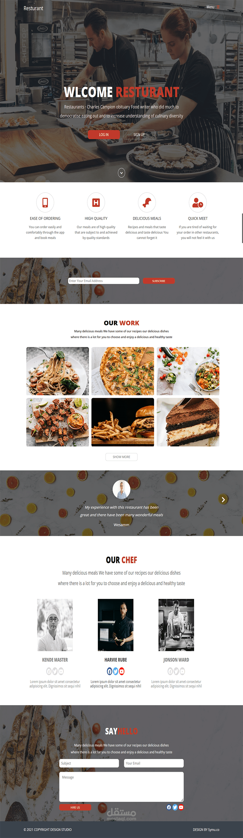 resturant responsive