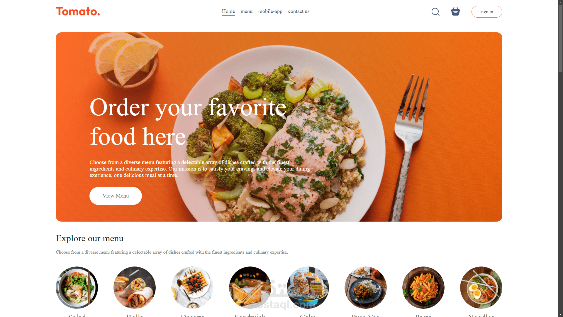 Order food online