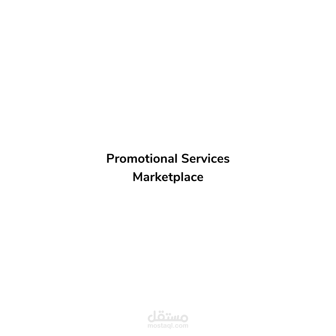 Promotional Services Marketplace