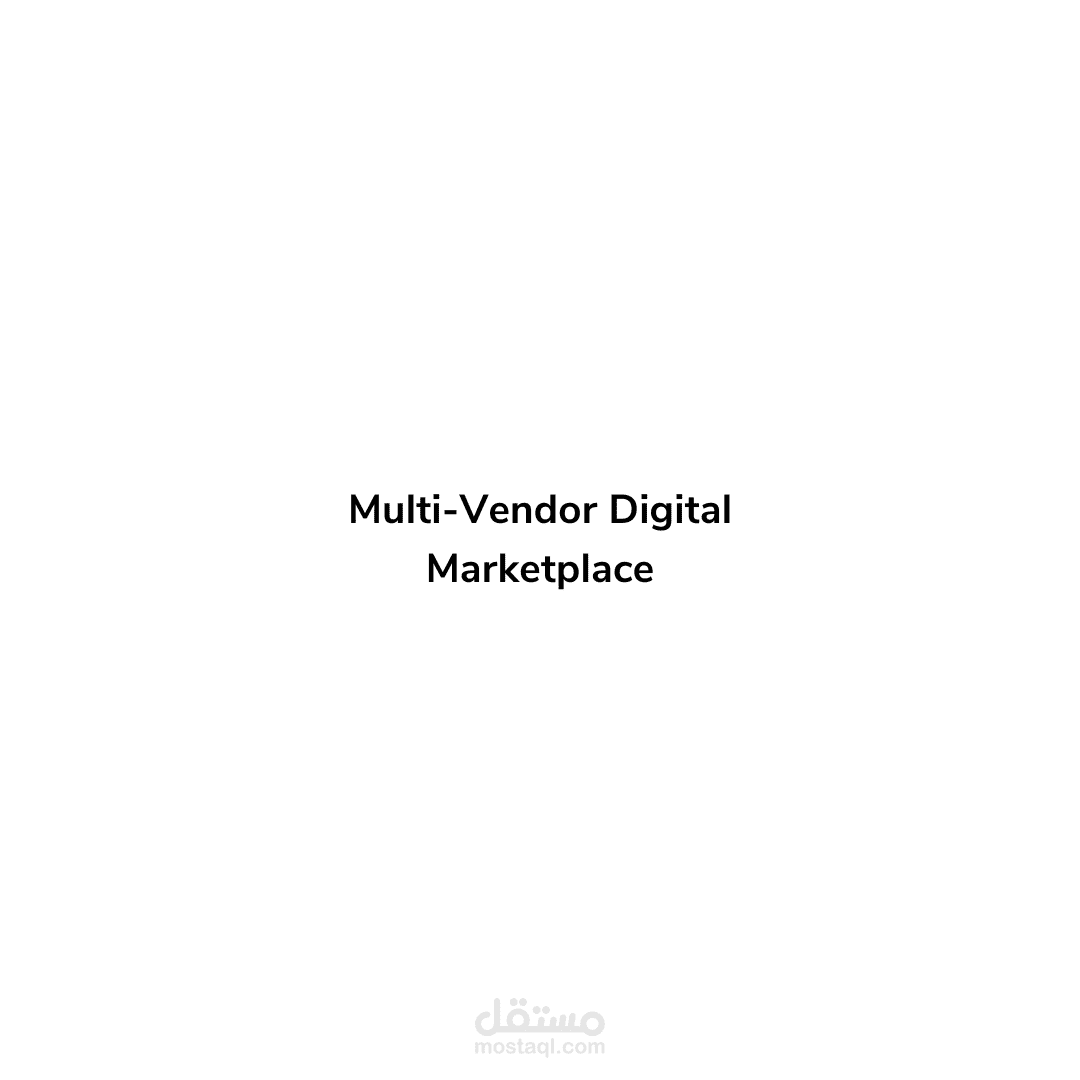 Multi-Vendor Digital Marketplace