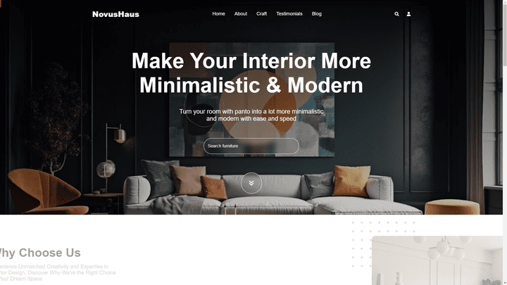 Novushaus: Interior Design and Furniture Website