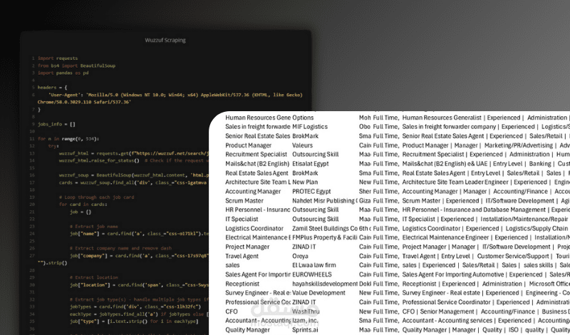 Wuzzuf Job Listings Dataset (Egypt) - January 2025
