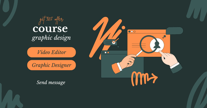 حملة اعلانية على facebook لزيادة المتابعين و بيع course graphic design