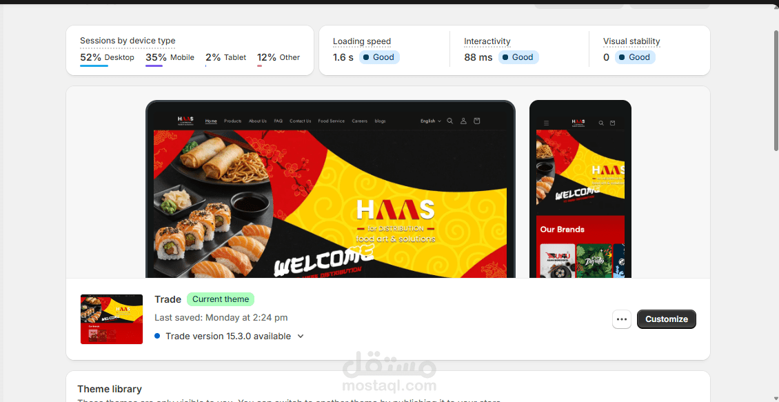 انشاء موقع الكتروني علي shopify